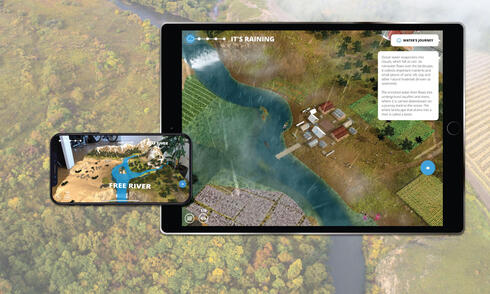 WWF Free Rivers App Hero on ipad and iphone