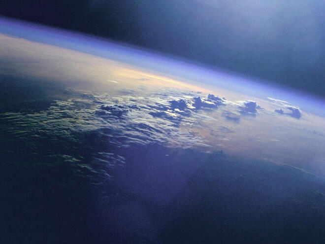 Planet earth seen from space. 
