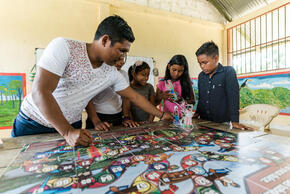 School teacher Jose Jesus Zafiama is from the La Chorrera indigenous community