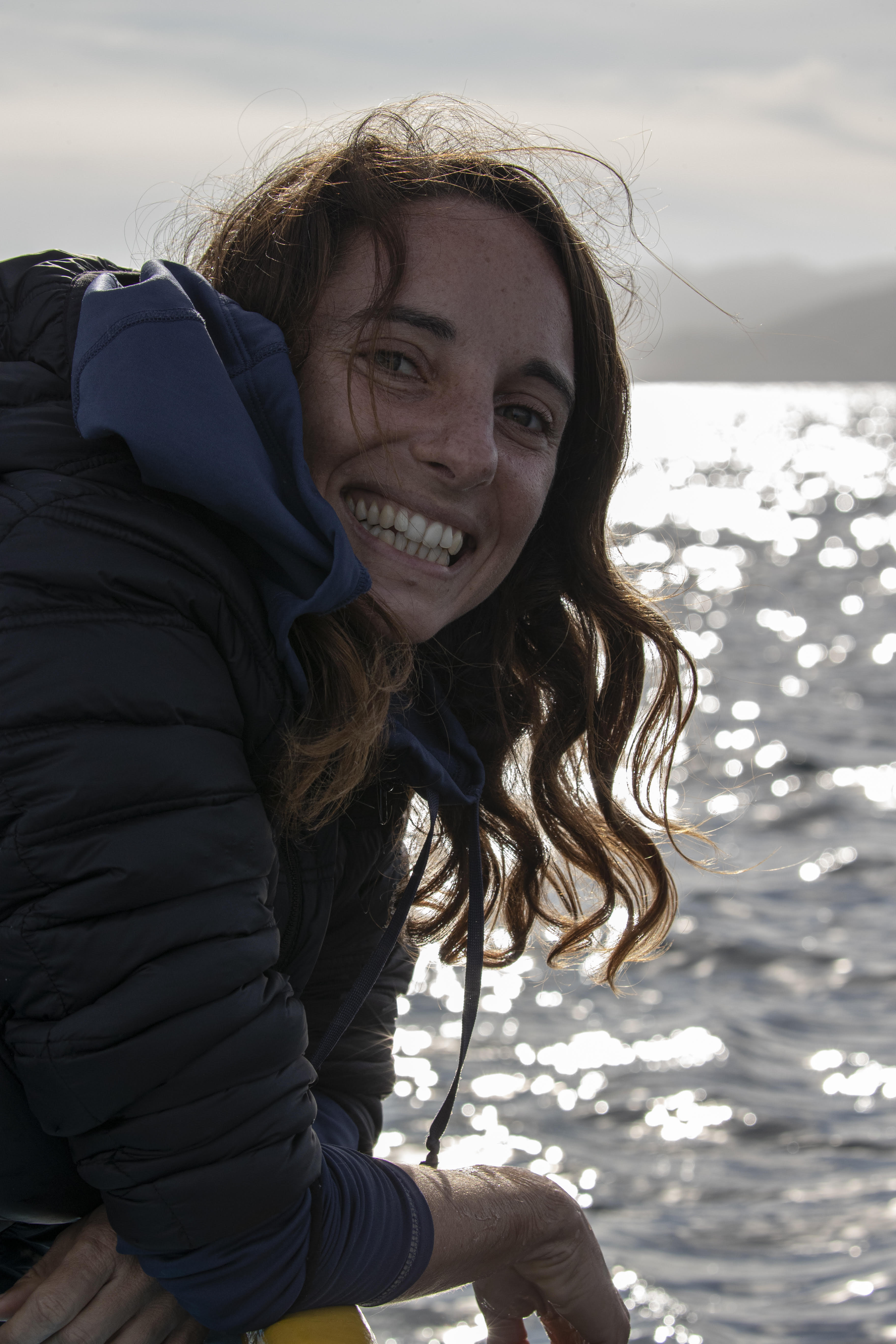 Francesca on boat