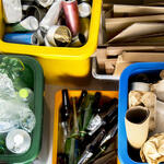 recycling items sorted by type