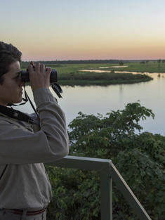 Carolina Alvarez, park ranger at Tres Gigantes Biological Station, a private nature reserve owned and managed by local conservation NGO Guyra Paraguay Alto Paraguay, Paraguay.