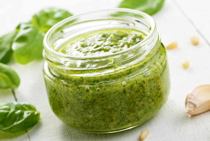 Pesto in a jar