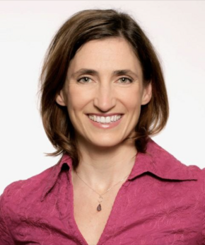 A portrait of Andrea Durbin.