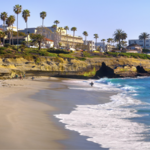 A photo of San Diego's beach with buildings in the background