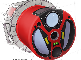 Lidar device with aperture labels